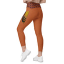Holidays: Halloween Clergy Apparition Leggings Crossover Waist with Pockets - Images On Me