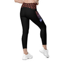 Holidays: Halloween Lady Apparition Leggings Crossover Waist with Pockets - Images On Me