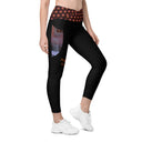 Holidays: Halloween Lady Apparition Leggings Crossover Waist with Pockets - Images On Me