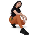Holidays: Halloween Clergy Apparition Leggings Crossover Waist with Pockets - Images On Me