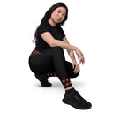 Holiday Limited: Lit Jack Halloween Leggings Crossover Waist with Pockets - Images On Me