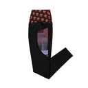 Holidays: Halloween Lady Apparition Leggings Straight Waist with Pockets - Images On Me