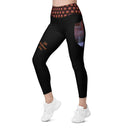 Holidays: Halloween Lady Apparition Leggings Straight Waist with Pockets - Images On Me