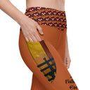 Holidays: Halloween Clergy Apparition Leggings Straight Waist with Pockets - Images On Me