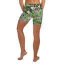 Nature: Historic Scottish Highland Castle Garden Flowers Legging Shorts