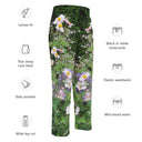 Pants – Historic Scottish Highland Castle Garden Flowers (Unisex Wide-leg Joggers)