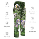 Pants – Historic Scottish Highland Castle Garden Flowers (Unisex Wide-leg Joggers)