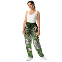 Pants – Historic Scottish Highland Castle Garden Flowers (Unisex Wide-leg Joggers)