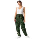 Pants – Historic Scottish Highland Castle Garden Hedge and Flowers (Unisex Wide-leg Joggers)