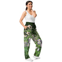 Pants – Historic Scottish Highland Castle Garden Flowers (Unisex Wide-leg Joggers)