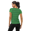 Sports Talk: Wanna Play Tennis Rackets Athletic Tee for Women (black rackets)