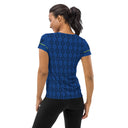 Sports Talk: Wanna Play Tennis Rackets Athletic Tee for Women (black rackets)