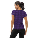 Sports Talk: Wanna Play Tennis Rackets Athletic Tee for Women (black rackets)