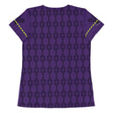 Sports Talk: Wanna Play Tennis Rackets Athletic Tee for Women (black rackets)