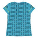 Sports Talk: Wanna Play Tennis Rackets Athletic Tee for Women (black rackets)