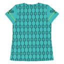 Sports Talk: Wanna Play Tennis Rackets Athletic Tee for Women (black rackets)