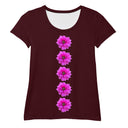 Nature: Victoria Island Dahlia Row Athletic Tee for Women