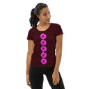 Nature: Victoria Island Dahlia Row Athletic Tee for Women