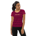 Sports Talk: Wanna Play Tennis Rackets Athletic Tee for Women (black rackets)