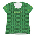 Sports Talk: Wanna Play Tennis Rackets Athletic Tee for Women (black rackets)