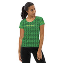 Sports Talk: Wanna Play Tennis Rackets Athletic Tee for Women (black rackets)