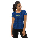 Sports Talk: Wanna Play Tennis Rackets Athletic Tee for Women (black rackets)