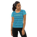 Sports Talk: Wanna Play Tennis Rackets Athletic Tee for Women (black rackets)