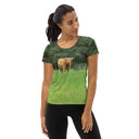 God's Creatures: Highland Cattle Athletic Tee for Women