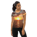 Explore: Florida Sunrise Athletic Tee for Women