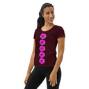 Nature: Victoria Island Dahlia Row Athletic Tee for Women