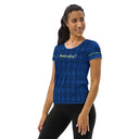 Sports Talk: Wanna Play Tennis Rackets Athletic Tee for Women (black rackets)