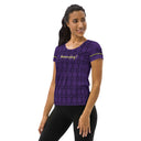 Sports Talk: Wanna Play Tennis Rackets Athletic Tee for Women (black rackets)