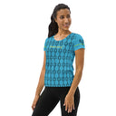 Sports Talk: Wanna Play Tennis Rackets Athletic Tee for Women (black rackets)