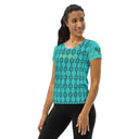 Sports Talk: Wanna Play Tennis Rackets Athletic Tee for Women (black rackets)
