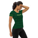 Sports Talk: Wanna Play Tennis Rackets Athletic Tee for Women (black rackets)