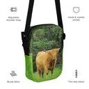 bag - crossbody (casual)-God's Creatures: Highland Cattle Crossbody Small Bag-4-images on me