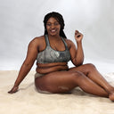 Explore: Montmartre Portal Padded Sports Bra - Black Trim - images on me