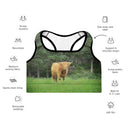 God's Creatures: Highland Cattle Padded Sports Bra - images on me