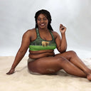 God's Creatures: Highland Cattle Padded Sports Bra - images on me