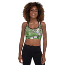 bra - sports-Nature: Historic Scottish Highland Castle Garden Flowers Padded Sports Bra-1-images on me