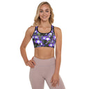 bra - sports-Nature: Irish Noble's Castle Lobelias Padded Sports Bra-1-images on me