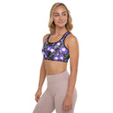 bra - sports-Nature: Irish Noble's Castle Lobelias Padded Sports Bra-2-images on me