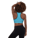 Sports: Tennis Rackets Padded Sports Bra - Black Trim - images on me