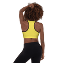 Sports: Tennis Rackets Padded Sports Bra - Black Trim - images on me