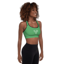 Sports: Tennis Rackets Padded Sports Bra - Black Trim - images on me