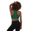 Sports: Tennis Rackets Padded Sports Bra - Black Trim - images on me