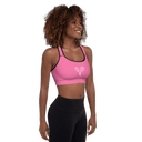 Sports: Tennis Rackets Padded Sports Bra - Black Trim - images on me