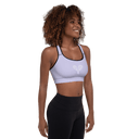 Sports: Tennis Rackets Padded Sports Bra - Black Trim - images on me