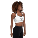Sports: Tennis Rackets Padded Sports Bra - Black Trim - images on me
