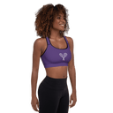 Sports: Tennis Rackets Padded Sports Bra - Black Trim - images on me